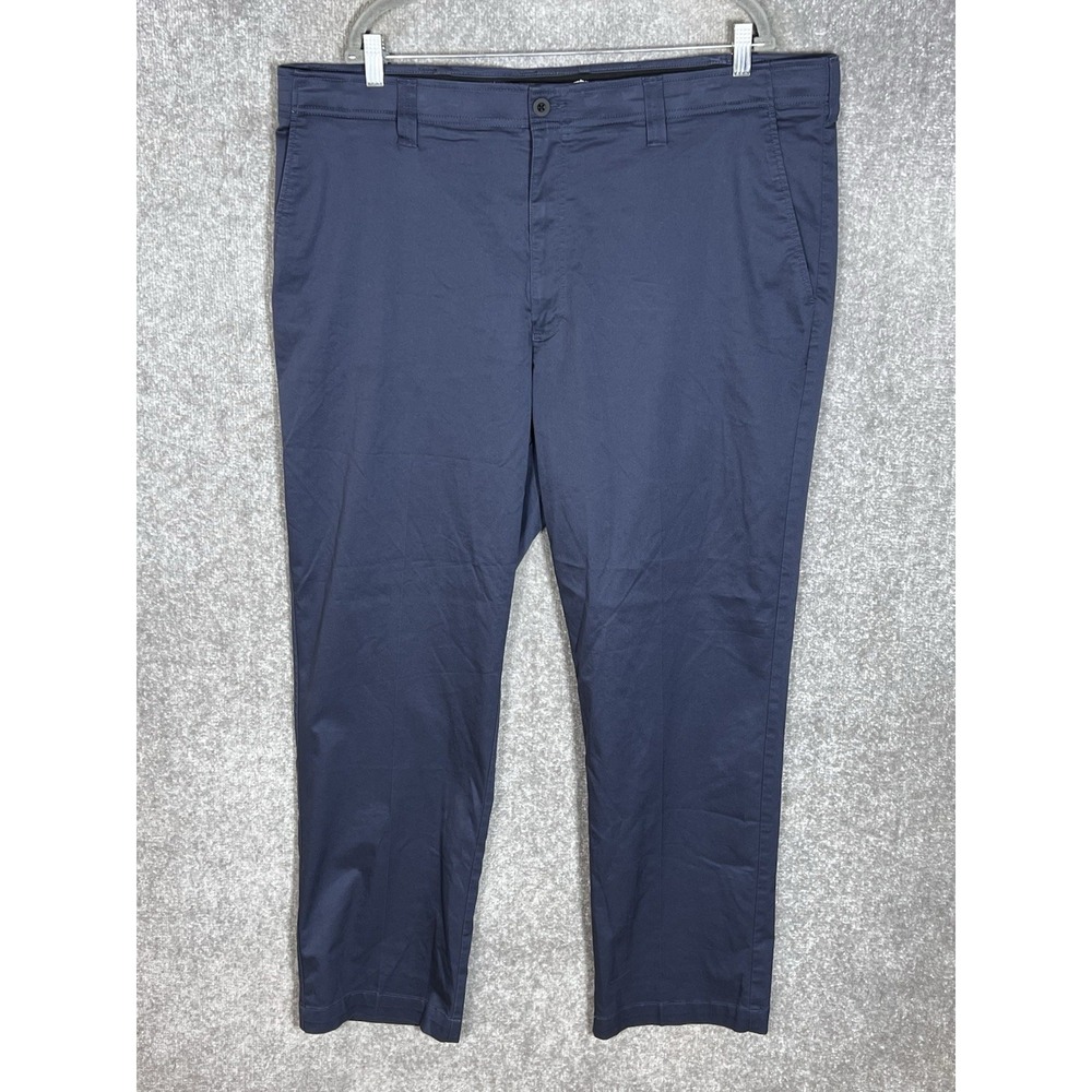 Oak Hill Straight Fit Tech Pants Mens Size 44x32 Blue 5 Pocket Chino Stretch